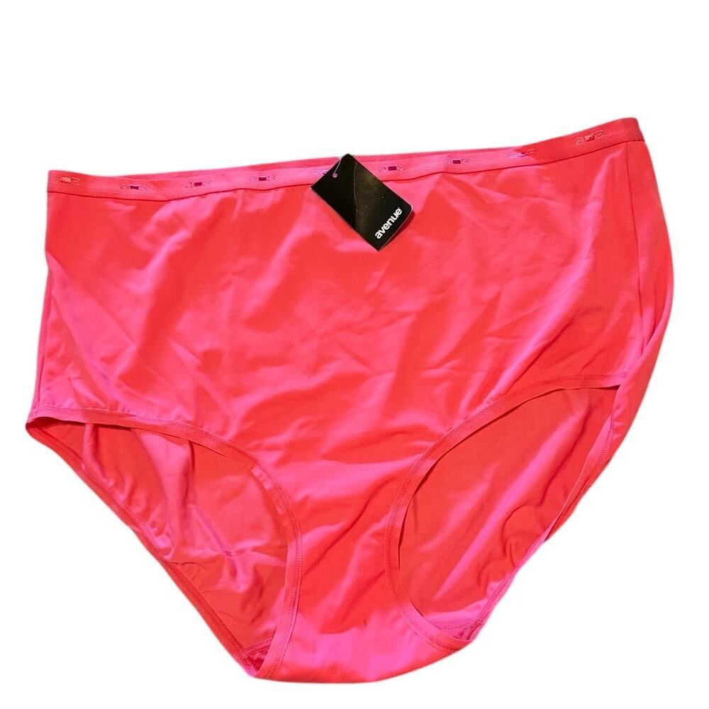 NWT Avenue Micro Full Brief Underwear Panties Pink Women's Plus Size 26/28